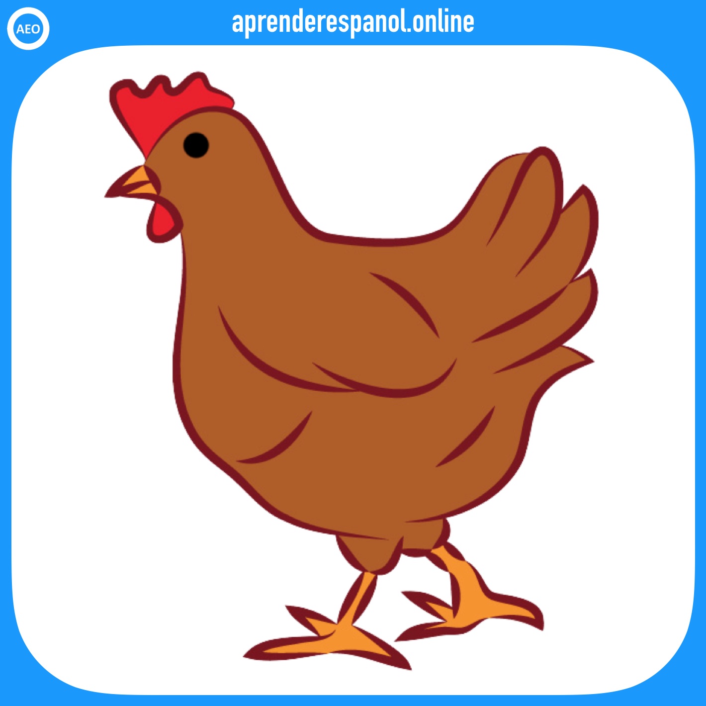 gallina | animales en español | vocabulario de los animales en español