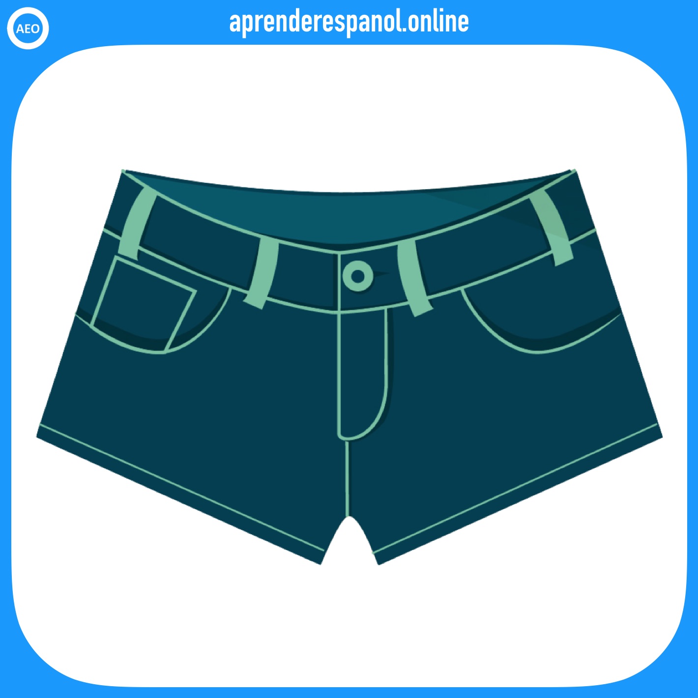 pantalones cortos | ropa en español | vocabulario de la ropa en español